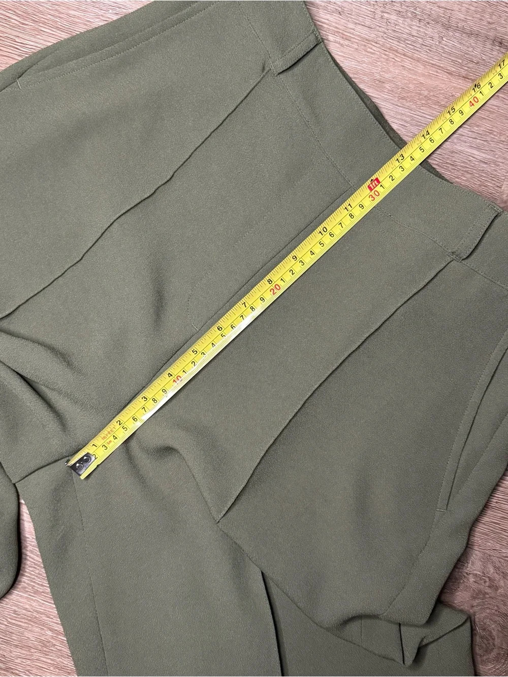 Spanx Crepe Olive Wrap Blazer & Wide-Leg Pants Suit Set - Women